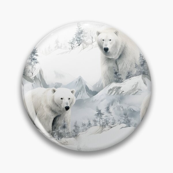 Item preview, Polar Bear In The wild Pattern designed and sold by whitedove457.