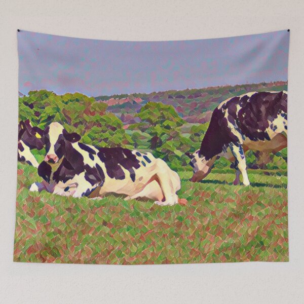 Item preview, Holstein Cows On The Field designed and sold by TheAnimalZ00.