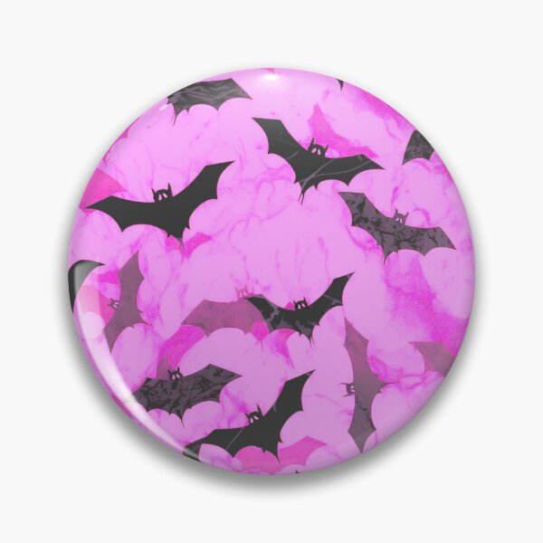 Item preview, Pink Cloud of Bats / pattern designed and sold by AllAmericanCrow.