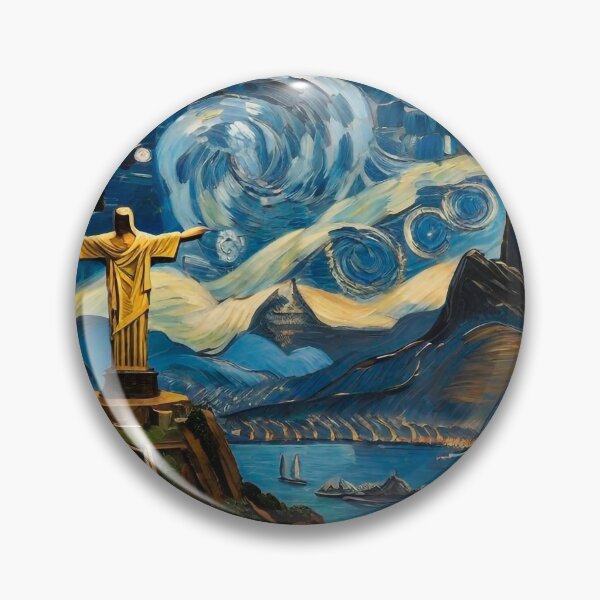 Item preview, A Starry Night In Rio de Janeiro designed and sold by OnlyClassicArt.