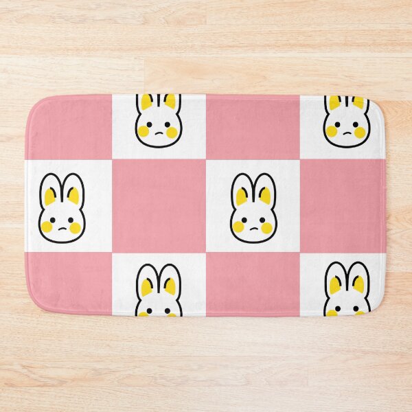 Item preview, Cute bunny checkered square pattern designed and sold by fluffyfamcraft.