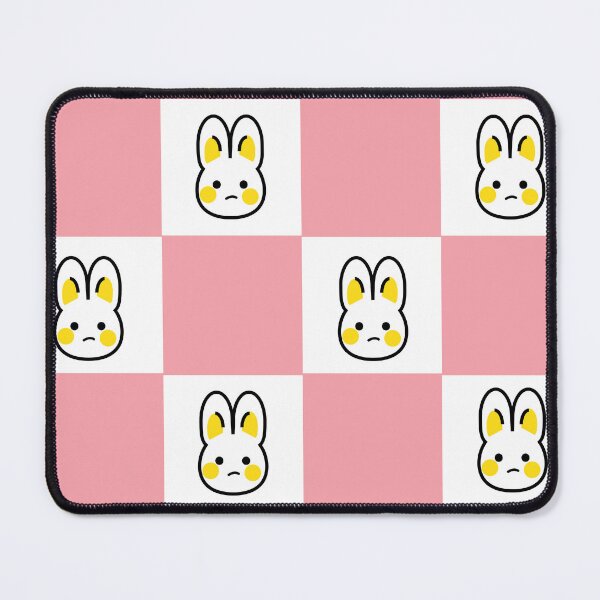 Item preview, Cute bunny checkered square pattern designed and sold by fluffyfamcraft.
