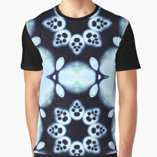 Abstrakte Kunst - Fluid Art - Mandala Grafik T-Shirt