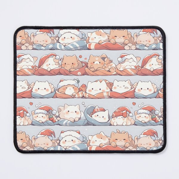 Item preview, Patrones de gatos navideños durmiendo designed and sold by Mindterest.