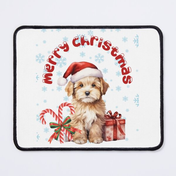 Item preview, Cute Christmas Puppy Print/ Cute Christmas Puppy Apron/ Christmas Golden Retriever Gifts designed and sold by KingdomKubs.