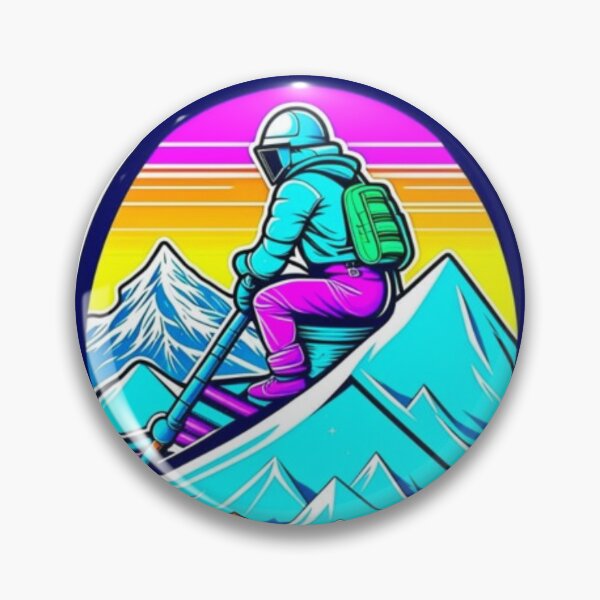 Item preview, Snowy Peaks and Memories: Mountain Ski Center Sticker. designed and sold by SHOPYWOOD ⭐⭐⭐⭐⭐.