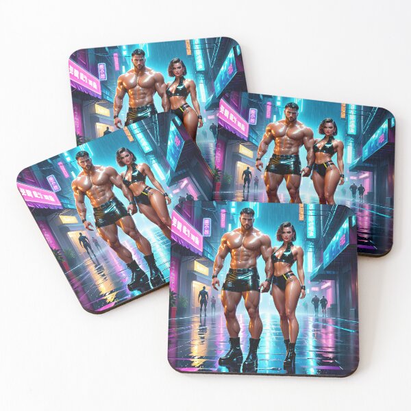 Item preview, Super fit cyber couple designed and sold by Metaverse8.
