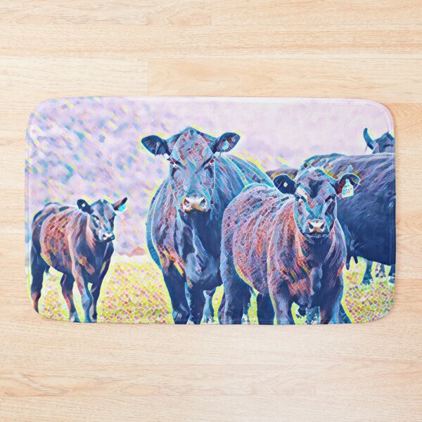 Item preview, Field of Angus Cattle Mosaic Style Photo designed and sold by TheAnimalZ00.