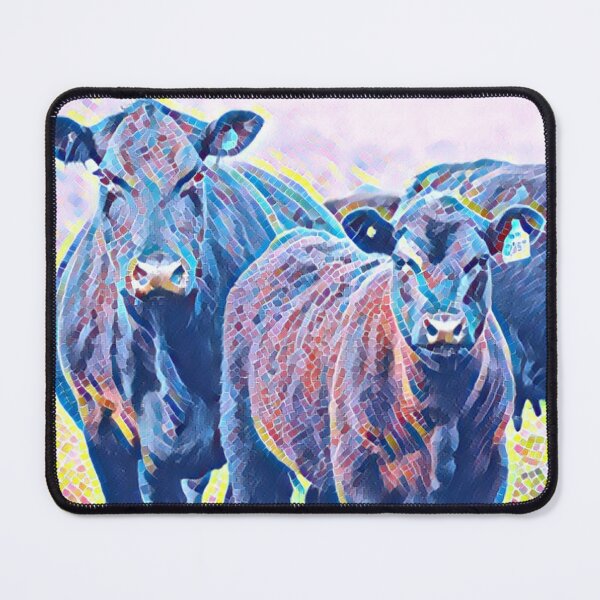 Item preview, Field of Angus Cattle Mosaic Style Photo designed and sold by TheAnimalZ00.