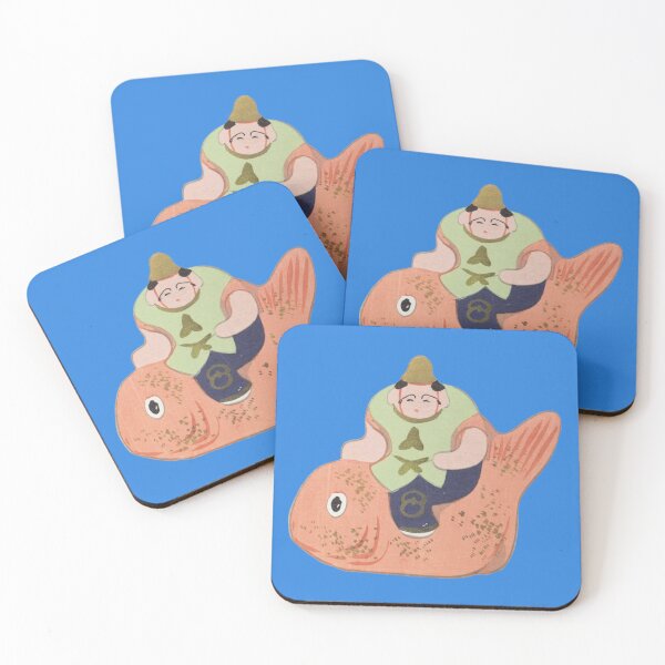 Item preview, Cute Japanese Giant Fish Carrying Good Luck Kawaii designed and sold by StudioTVDinners.