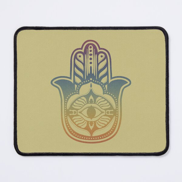 Item preview, Hamsa Lava - Gold + Rainbow Sunset designed and sold by Irene Estelle.
