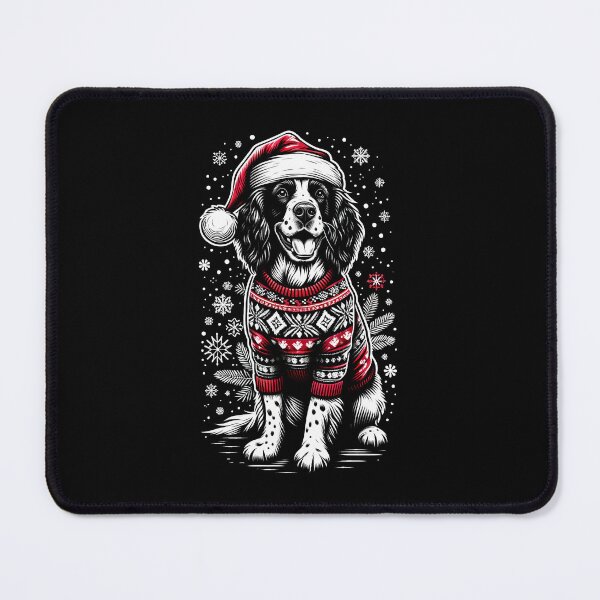 Item preview, English Springer Spaniel Dog Christmas Vintage Santa's Hat Ugly Sweater designed and sold by JoelFox165.