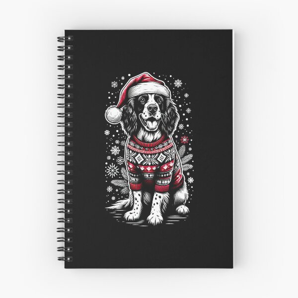 Artikelvorschau, Englischer Springer Spaniel Hund Weihnachten Vintage Weihnachtsmann Mütze hässlicher Pullover entworfen und verkauft von JoelFox165.