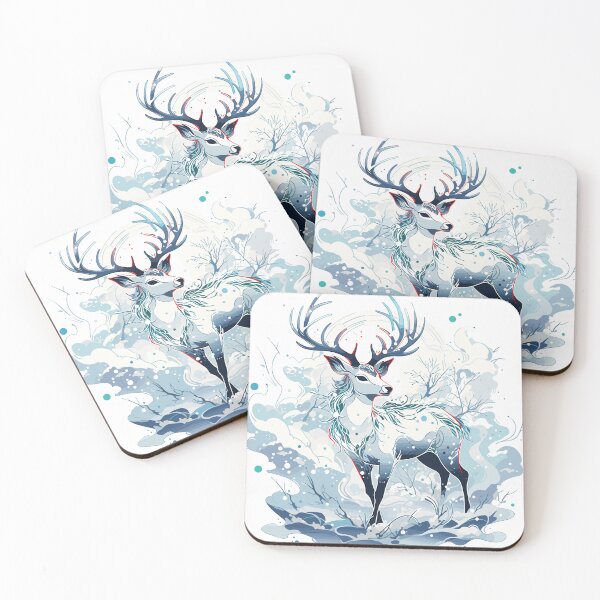 Item preview, Mythical Deer in Winter Wonderland designed and sold by etherElric.