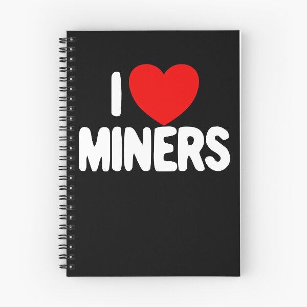 Item preview, I Love Miners Red Heart Funny Mining Gamer I Love Miners Gear designed and sold by DynamicDesign.