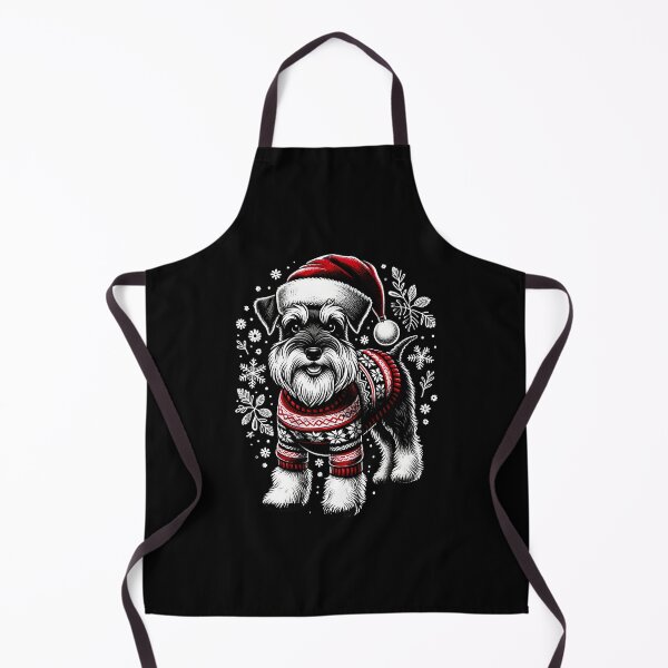 Item preview, Miniature Schnauzer Dog Vintage Christmas Tree Ugly Sweater Santa's Hat Xmas designed and sold by JoelFox165.