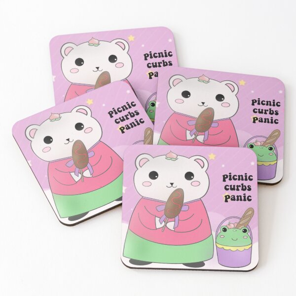 Item preview, bear and frog goes picnic designed and sold by Seojuandfriends.