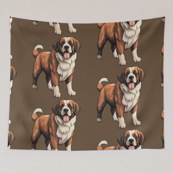Item preview, Adorable Saint Bernard Puppy Dog Drawing designed and sold by meganohm.