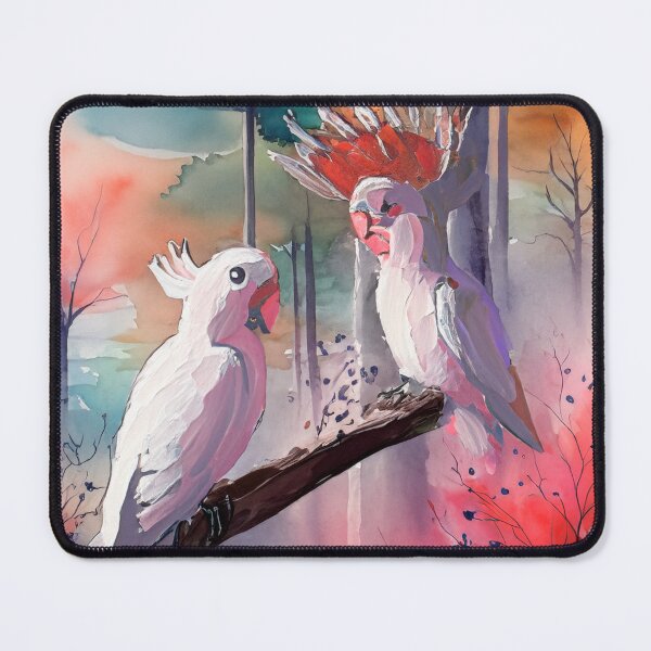 Item preview, Major Mitchell Cockatoo - oil and watercolour designed and sold by Ozjanette90.