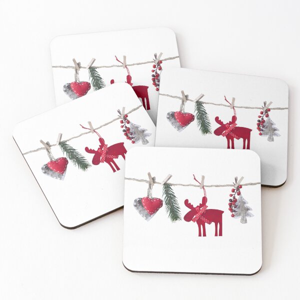 Item preview, Christmas tree, deer, heart decorations designed and sold by AnLeDesign.