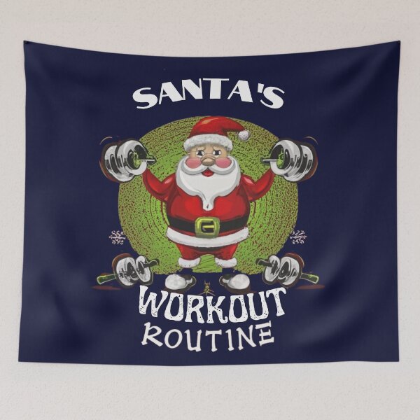 Item preview, Santa's Workout Routine designed and sold by Jeniwe.