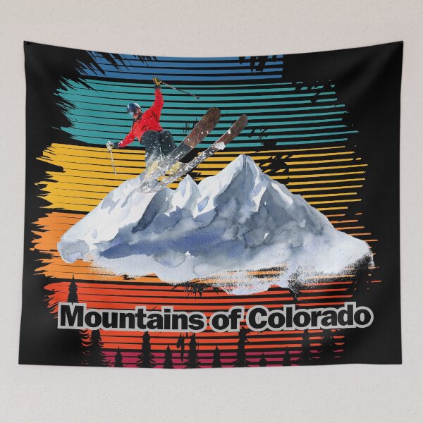 Item preview, Ski resort in Colorado,Mountains of Colorado. designed and sold by attakorn.