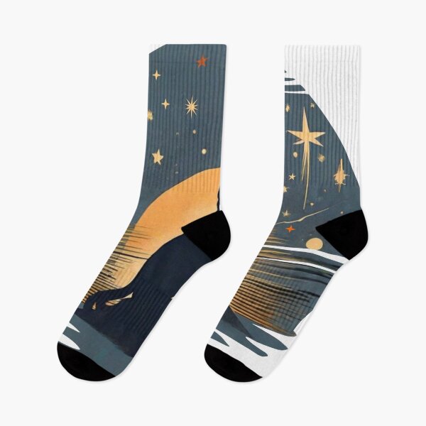 Item preview, A Cat watching the night, the stars and the sun setting designed and sold by Mahilis.