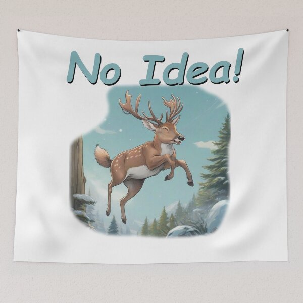 Item preview, No Idea, Cartoon deer designed and sold by TimeBender.