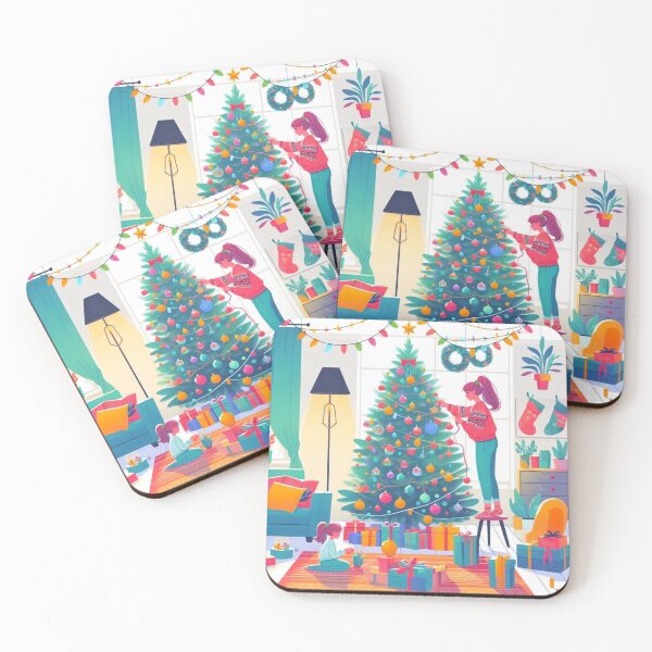 Item preview, Decorating a Christmas tree. designed and sold by growing-mom.