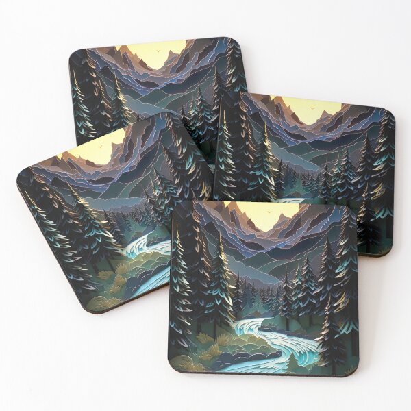 Item preview, Golden moon in the style of layered cut paper diorama designed and sold by UmagineArts.