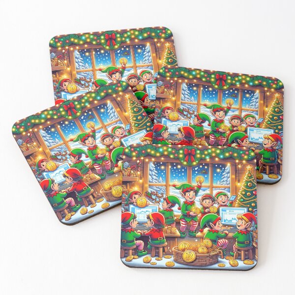 Item preview, Elves' Bitcoin Celebration designed and sold by Exponential TOM.