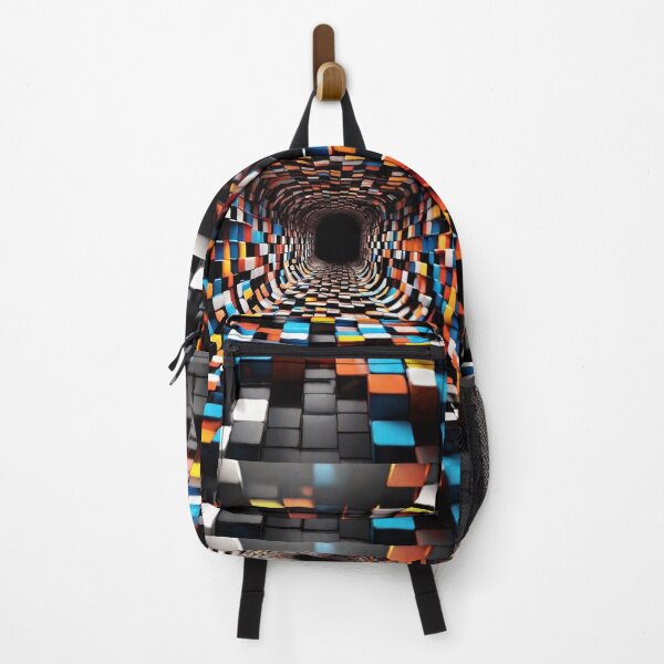 Item preview, 3d retro art in multiple color cubes in an infinite tunnel designed and sold by Carlos Gudino.