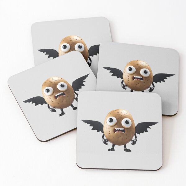 Item preview, Fallen angel potato with black wings designed and sold by SheepAttack.