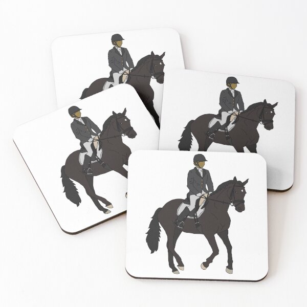 Item preview, Dressage Cantering Horse and Rider designed and sold by Abby Art Studio.