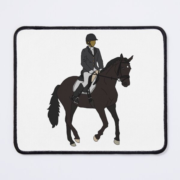 Item preview, Dressage Cantering Horse and Rider designed and sold by Abby Art Studio.