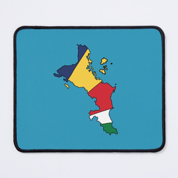 Item preview, Seychelles country shape flag designed and sold by Rachael Taylor.