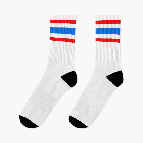 Item preview, 70's Tube Socks - Blue and Red Stripes designed and sold by Tree45.