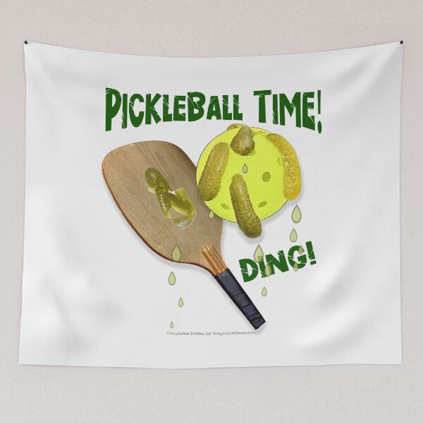Item preview, Pickleball Time… Ding! -  For Light Backgrounds designed and sold by The Imagination Source™.