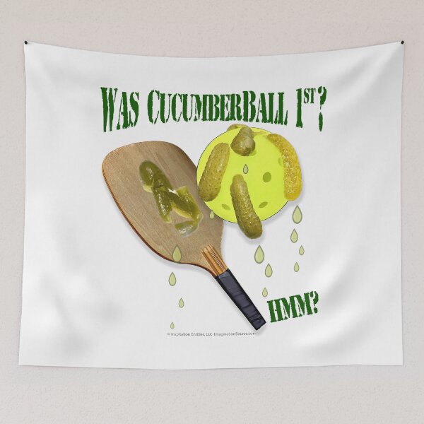 Item preview, Was CucumberBall 1st?-  For Light Backgrounds designed and sold by The Imagination Source™.