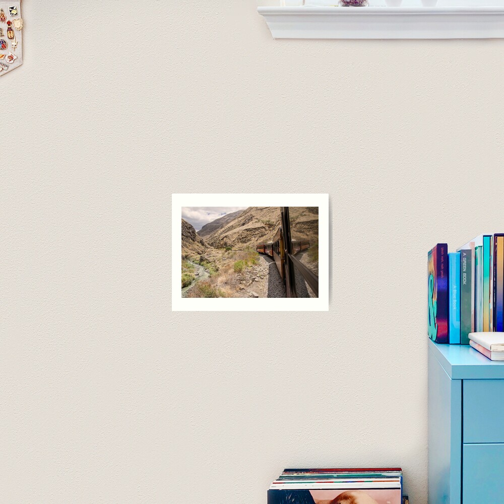 Devil's Nose train ride in mountain valley, Ecuador Art Print