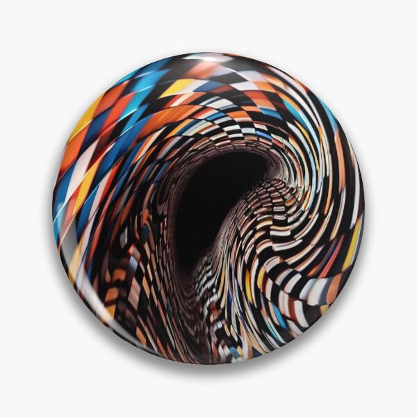 Item preview, 3d retro art distorted in color cubes in twisted tunnel waves designed and sold by Carlos Gudino.