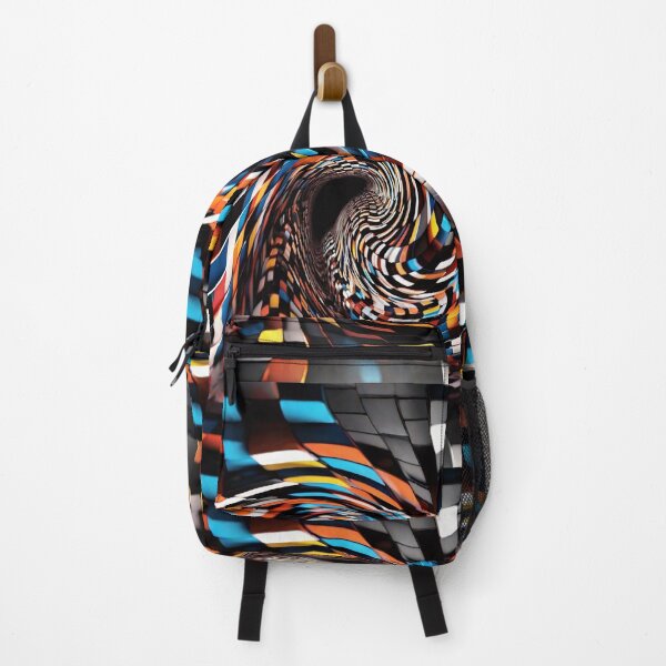 Item preview, 3d retro art distorted in color cubes in twisted tunnel waves designed and sold by Carlos Gudino.