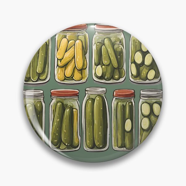 Item preview, Jars of pickles designed and sold by cozyvintage.