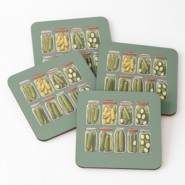 Item preview, Jars of pickles designed and sold by cozyvintage.