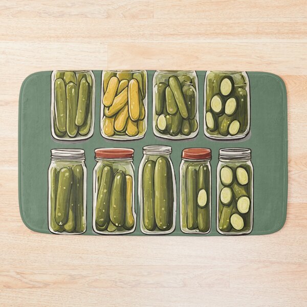 Item preview, Jars of pickles designed and sold by cozyvintage.