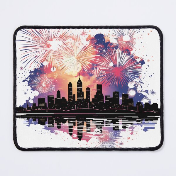 Item preview, Copy of New Year Celebration Vector Art: Festive Fireworks Display over City Skyline T-shirt Design designed and sold by Huycao211.