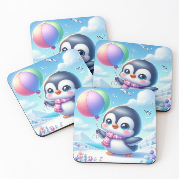 Artikelvorschau, Pinguine und Luftballons. entworfen und verkauft von growing-mom.