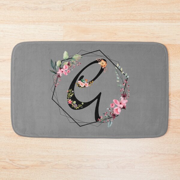 Item preview, G monogram flowers, watercolor designed and sold by OmikronStore.
