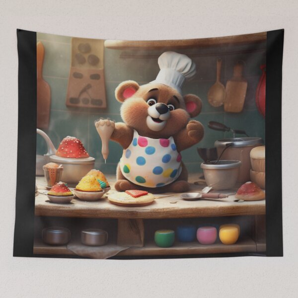 Item preview, Chef Bear - Blossom designed and sold by Highlandkings.