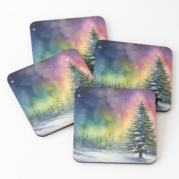 Item preview, Aurora borealis light landscape designed and sold by Art by Lilia.